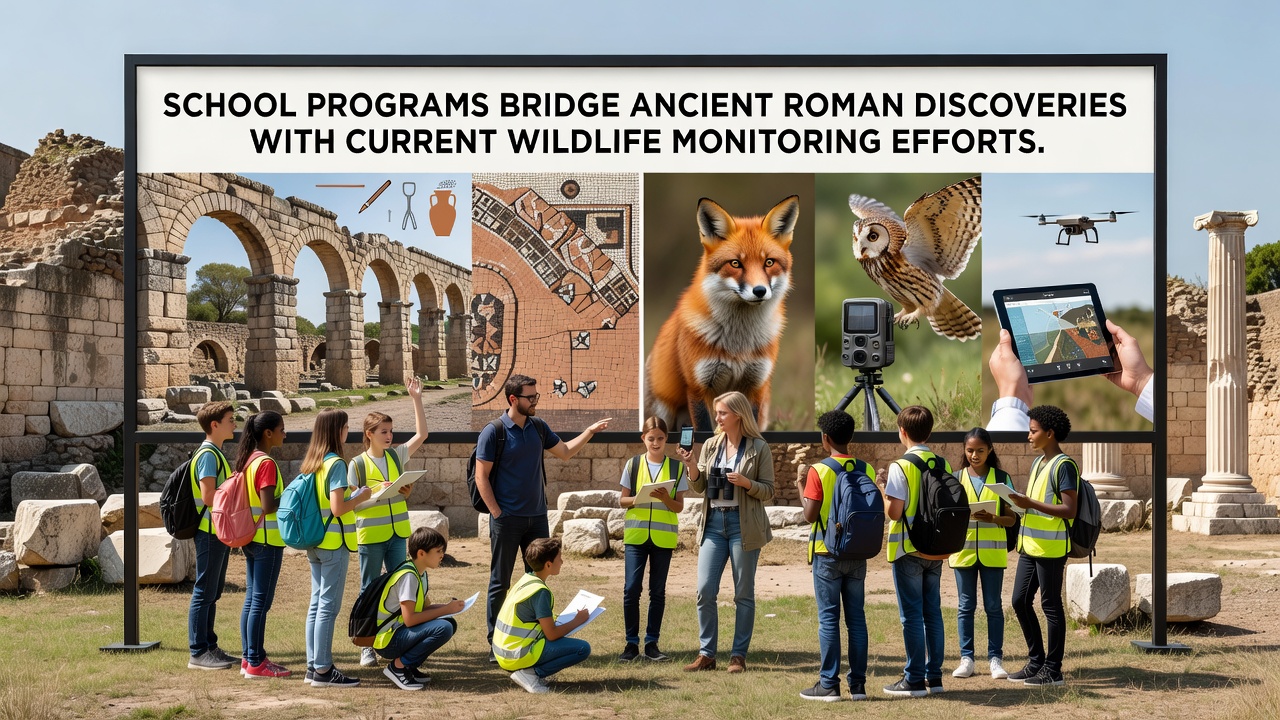 School Programs Bridge Ancient Roman Discoveries with Current Wildlife Monitoring Efforts